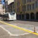 Mezzi pubblici in via Mercatovecchio a Udine