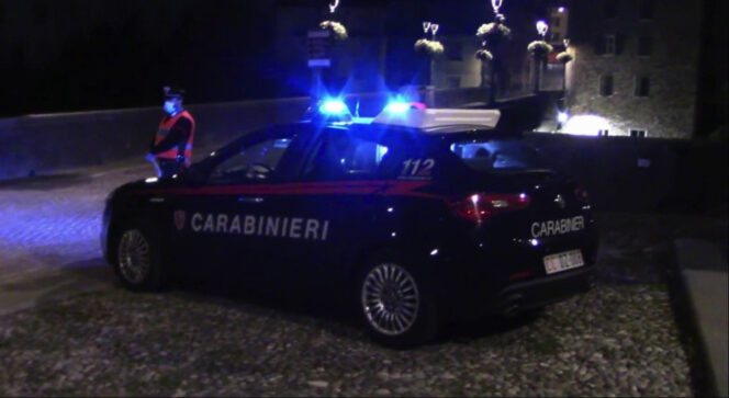 Posto di blocco carabinieri