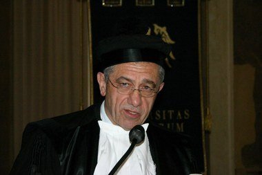 Gianpietro Benedetti alla laurea honoris causa