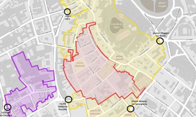 La riorganizzazione del centro storico di Udine con la creazione di due aree distinte una pedonale e una traffico limitato