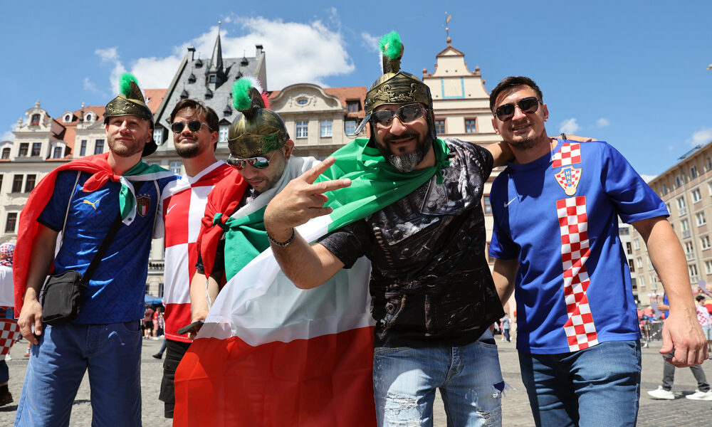 Tifosi italiani e croati - Fiume
