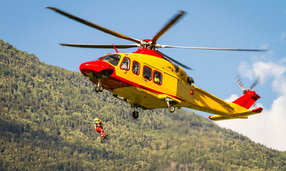 Elicottero soccorso alpino - Incidente Prealpi Giulie