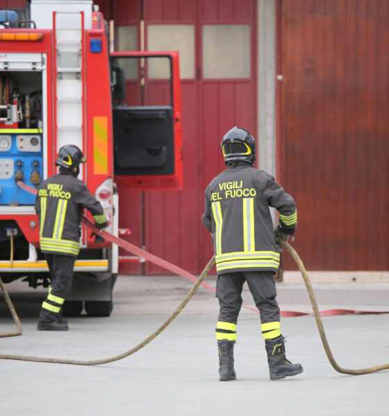 Vigili del fuoco - esplosione alla Abs di Cargnacco
