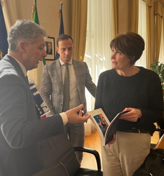 L'assessore Rosolen con il direttore generale dell'Inail Marcello Fiori e Massimiliano Fedriga