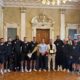 Foto di gruppo per il ricevimento dell'Apu nel Salone di Rappresentanza del Palazzo della Regione