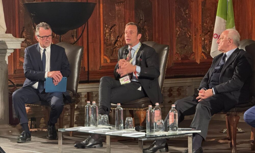 Il governatore Fedriga nel corso del suo intervento