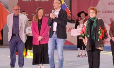 L'assessore Roberti interviene all'apertura dell'Artistic International Series 2025 al Pala Pikelc di Opicina