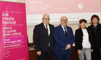 L’assessore Sebastiano Callari (secondo da sinistra) ha preso parte alla presentazione dell’undicesima edizione di Link Media Festival