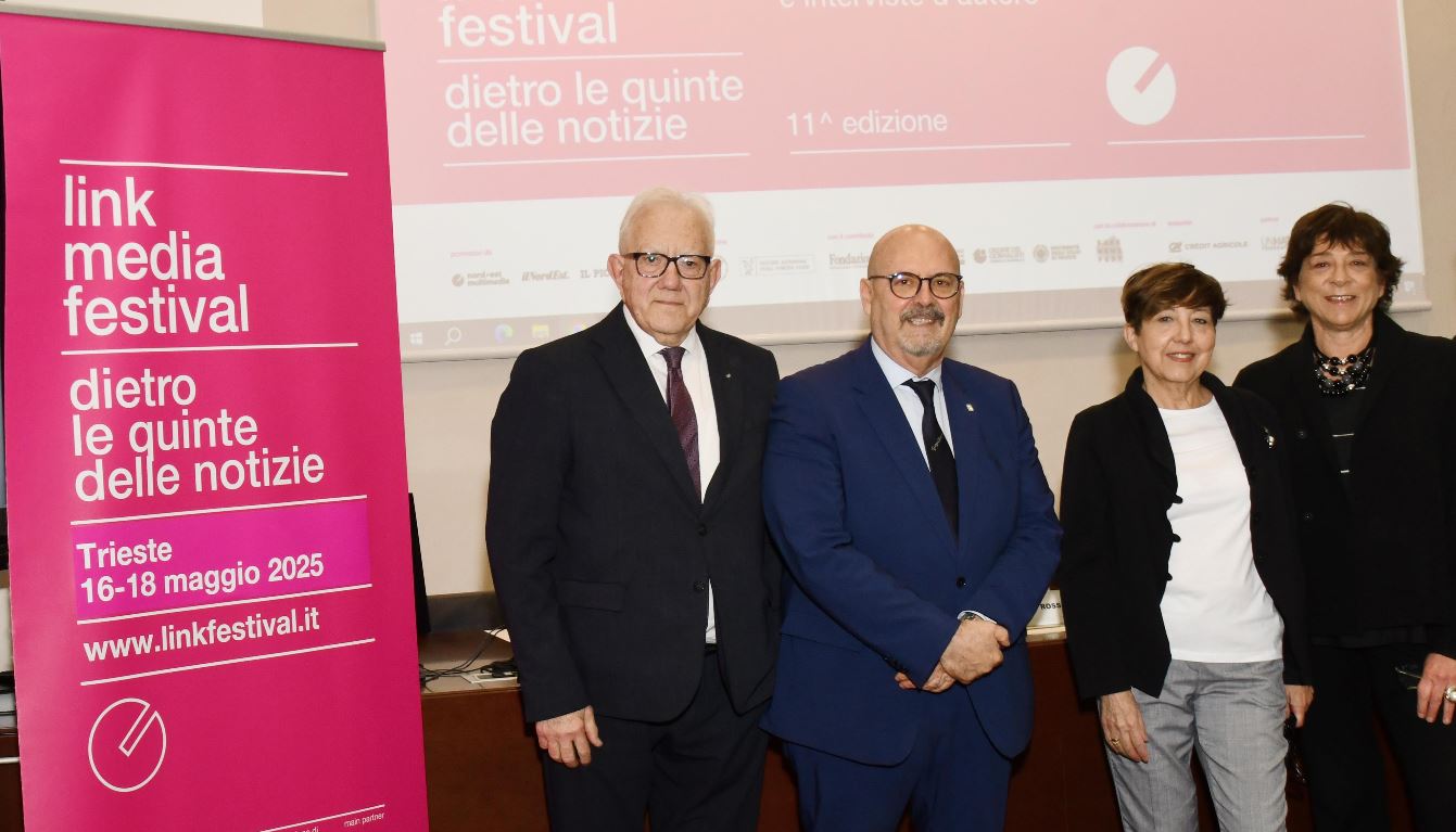 L’assessore Sebastiano Callari (secondo da sinistra) ha preso parte alla presentazione dell’undicesima edizione di Link Media Festival