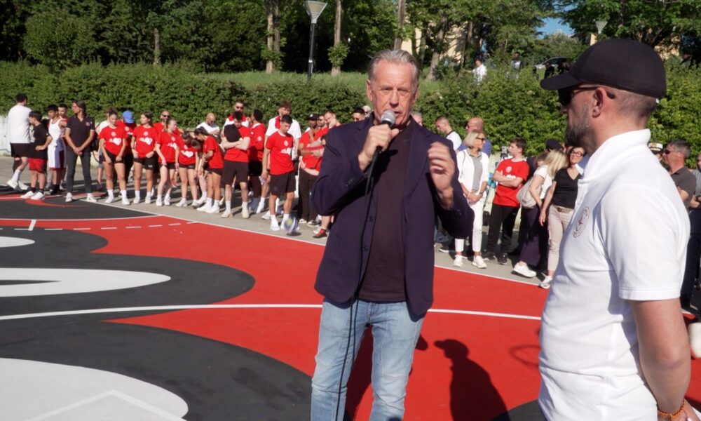 L'inaugurazione del nuovo playground di Borgo San Sergio