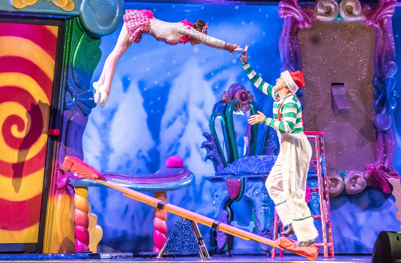 Acrobati del Cirque du Soleil