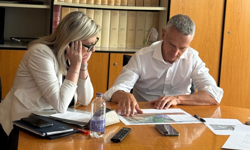 L'assessore Cristina Amirante con il sindaco di Sacile Carlo Spagnol