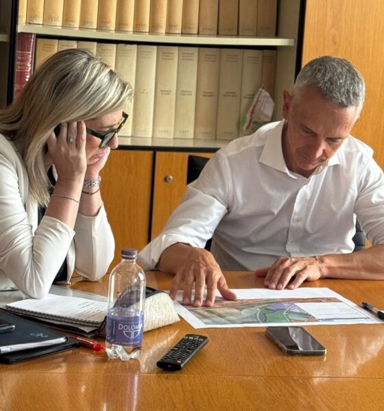 L'assessore Cristina Amirante con il sindaco di Sacile Carlo Spagnol
