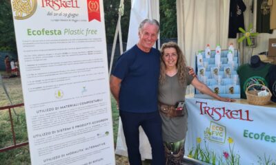 L'assessore Fabio Scoccimarro con Elisabetta Sulli, al Triskell Celtic Festival 2025
