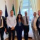 Il governatore Massimiliano Fedriga con la delegazione del Friuli Venezia Giulia del Cip, guidata dalla presidente Maria Elisabetta Capasa