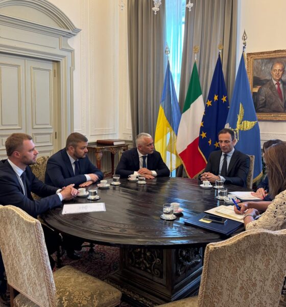 La delegazione della Regione di Odessa durante l'incontro con il governatore Fedriga