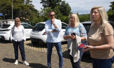 L'assessore Cristina Amirante mentre spiega gli interventi