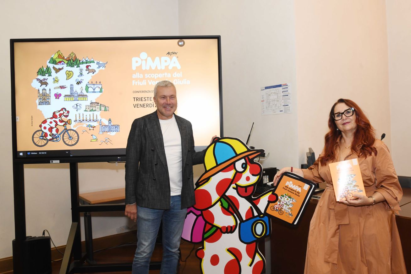 L’assessore Sergio Emidio Bini insieme a Maria Teresa Panini alla presentazione del volume