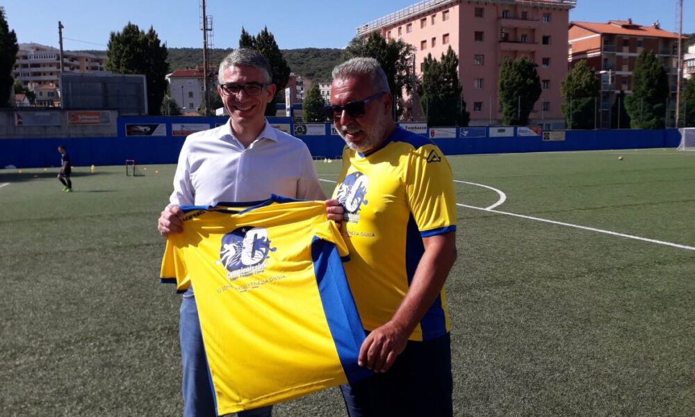 L’assessore alle Autonomia locali Pierpaolo Roberti insieme al patron di Campionissimi Matteo Medani