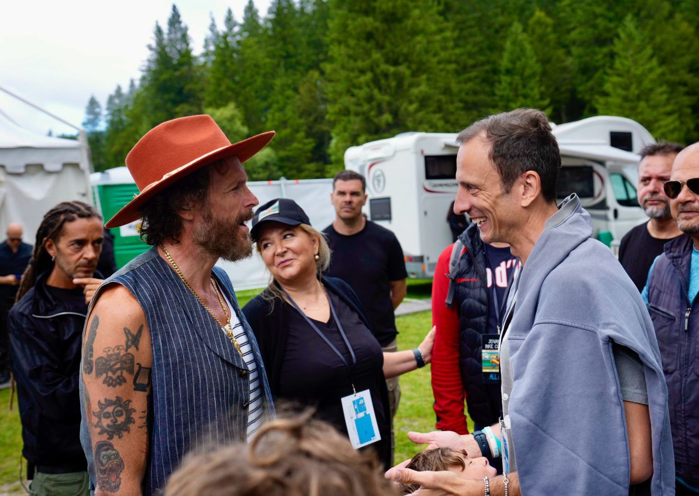 L'incontro tra il governatore Fedriga e Jovanotti