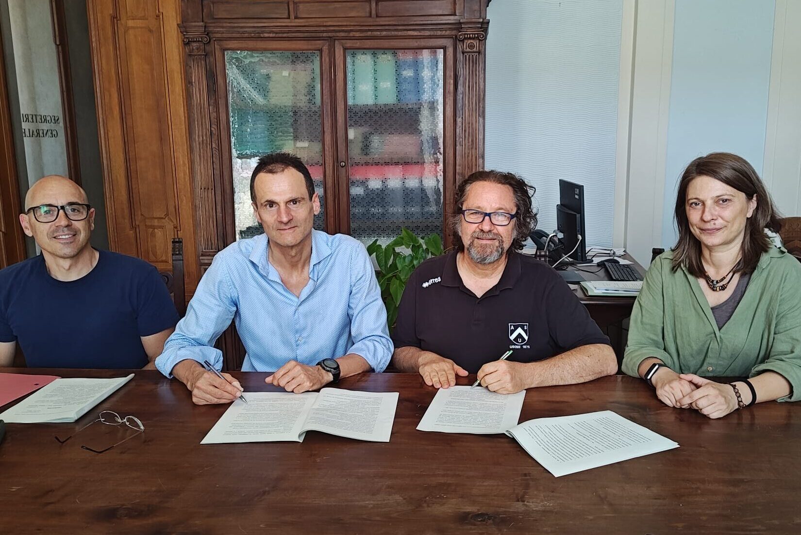 Firma della convenzione tra ASU e Comune di Udine - Palaprexta udine