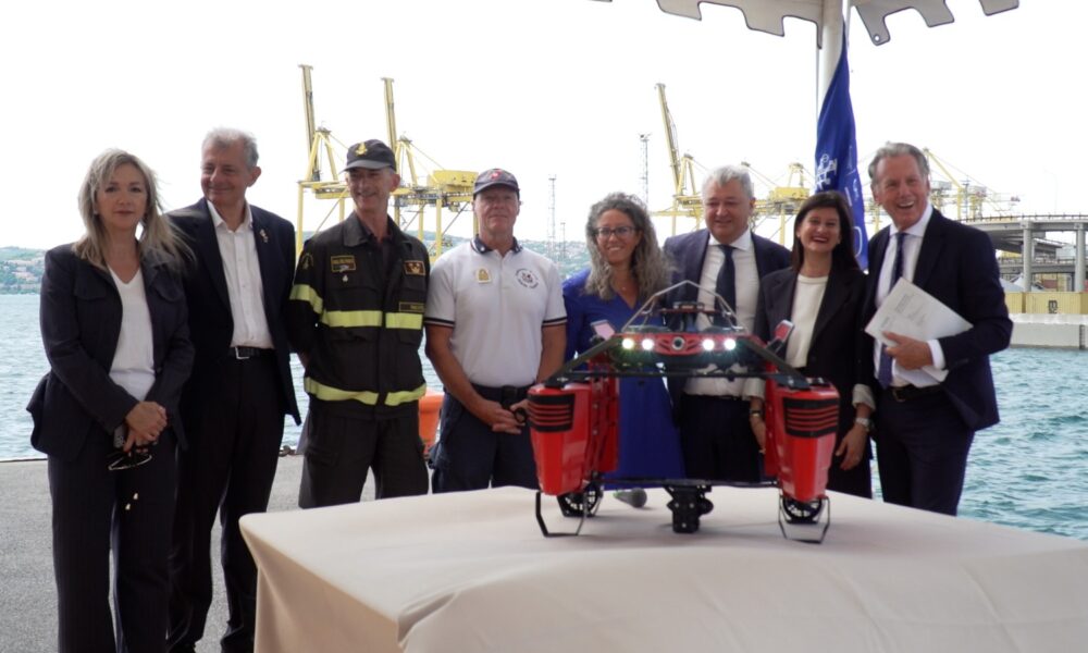 La presentazione del drone marino per il Golfo di Trieste