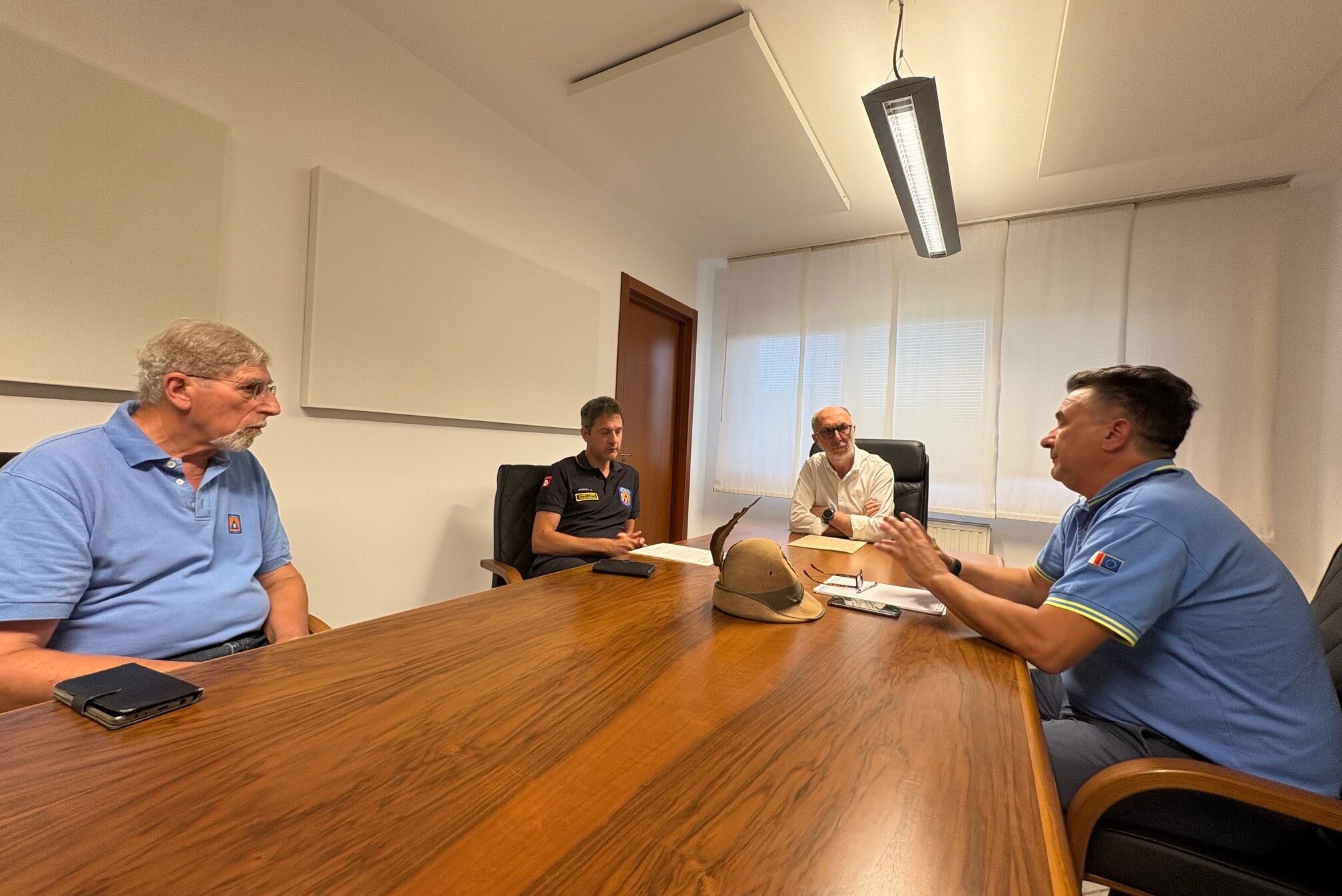 Un momento dell'incontro di ieri