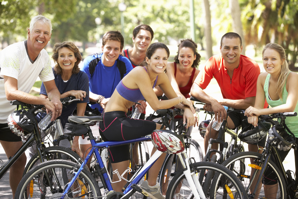 Gruppo di ciclisti