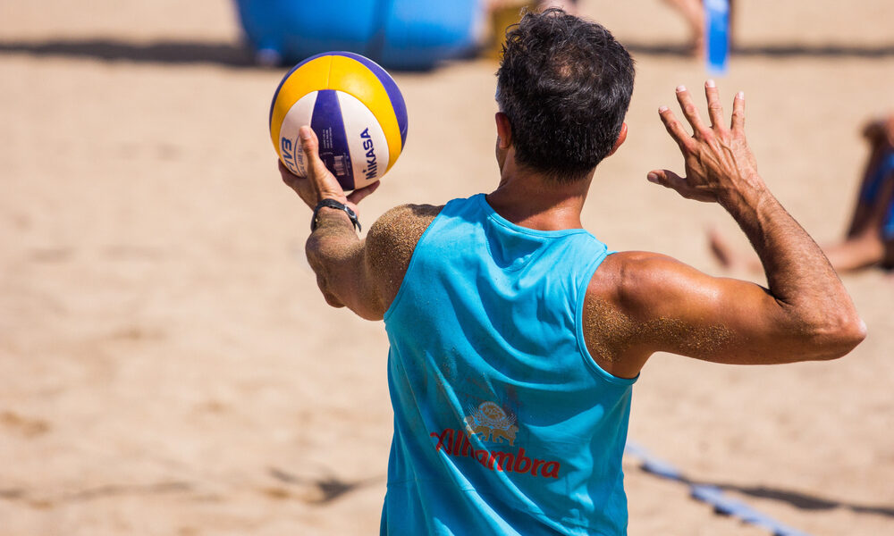 Giocatore di beach-volley