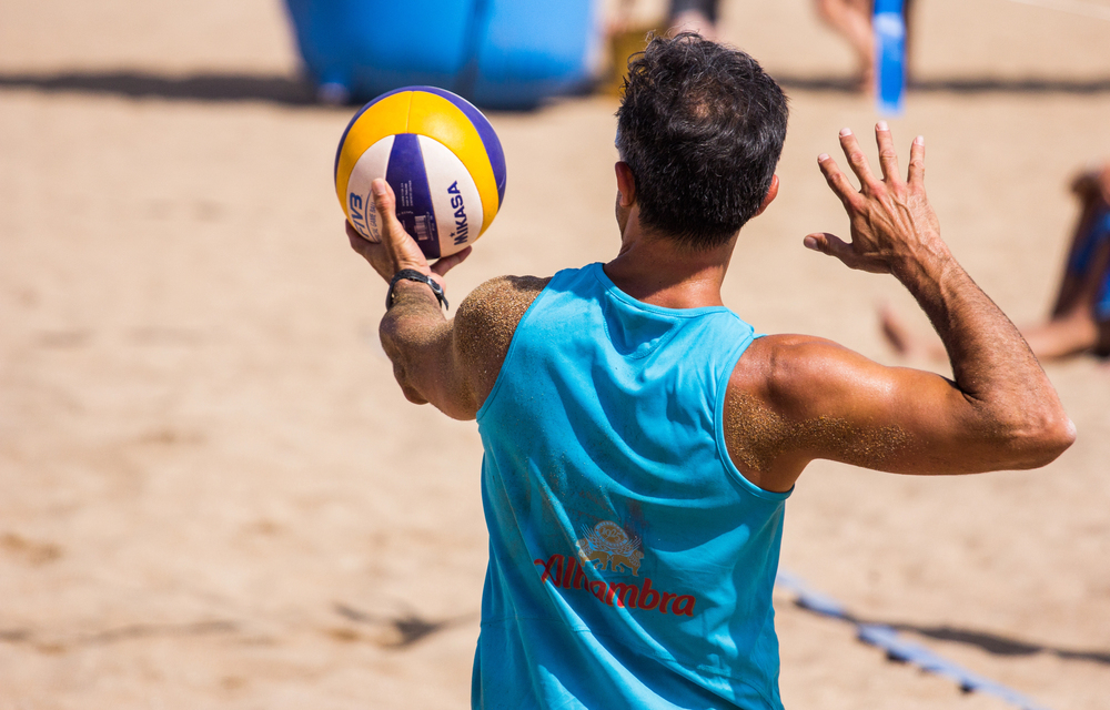 Giocatore di beach-volley