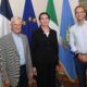 Il governatore Massimiliano Fedriga con Agnese Ghersi e Riccardo Illy