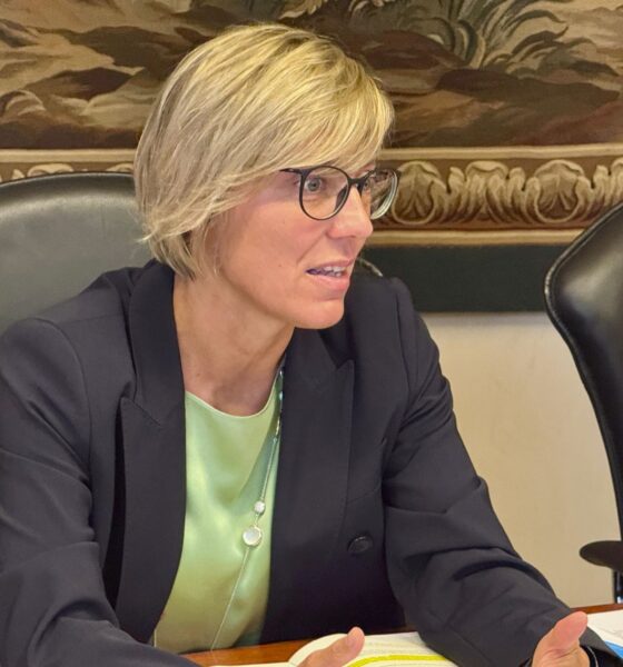 L'assessore Barbara Zilli nel corso della riunione di Giunta