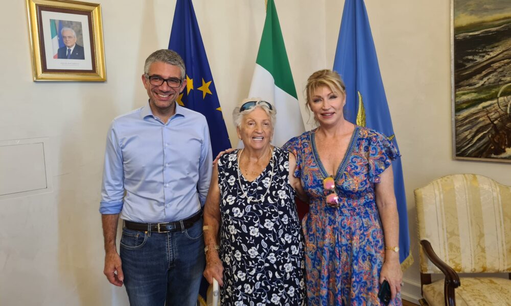 L'assessore Roberti con Nerina Filippi