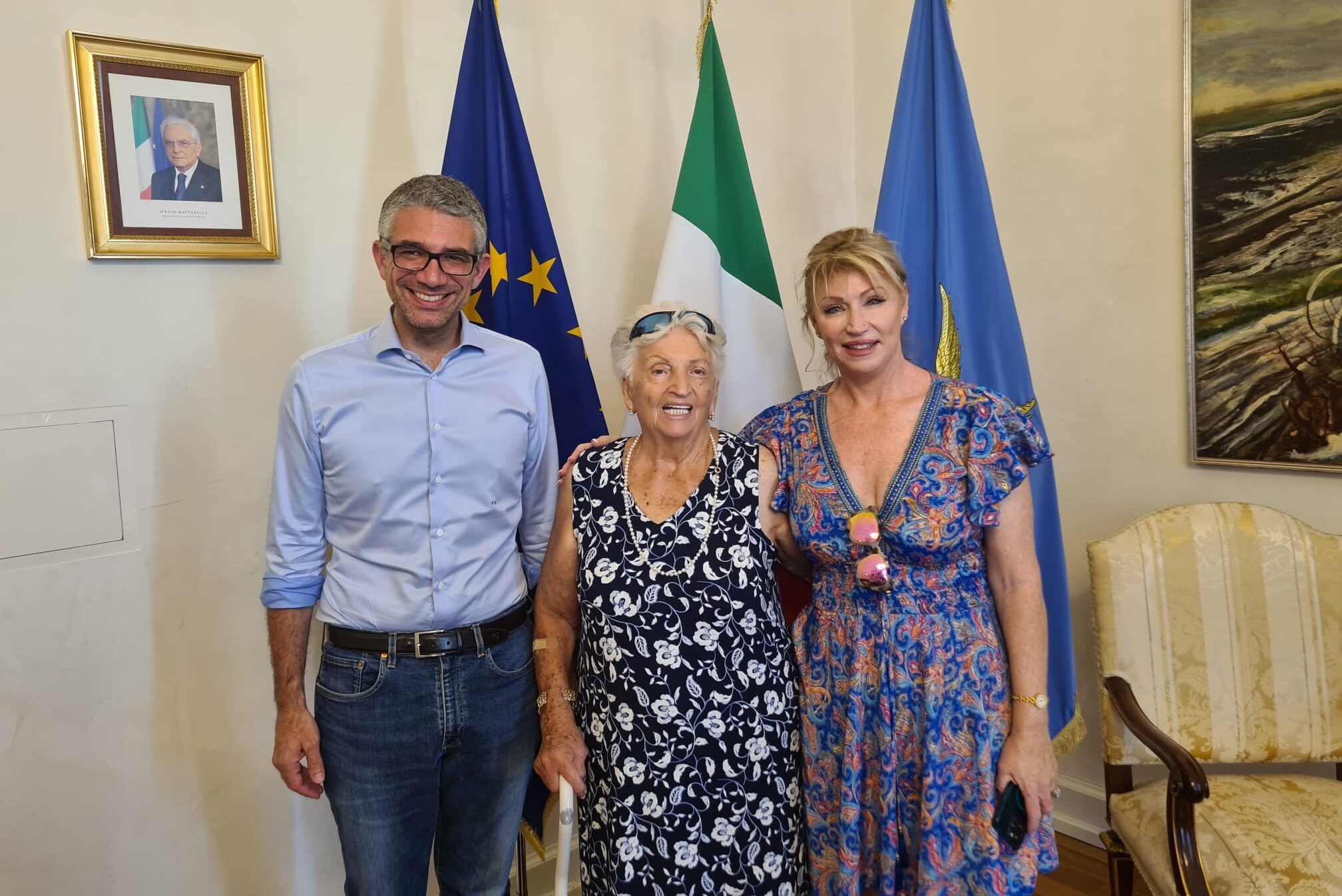 L'assessore Roberti con Nerina Filippi
