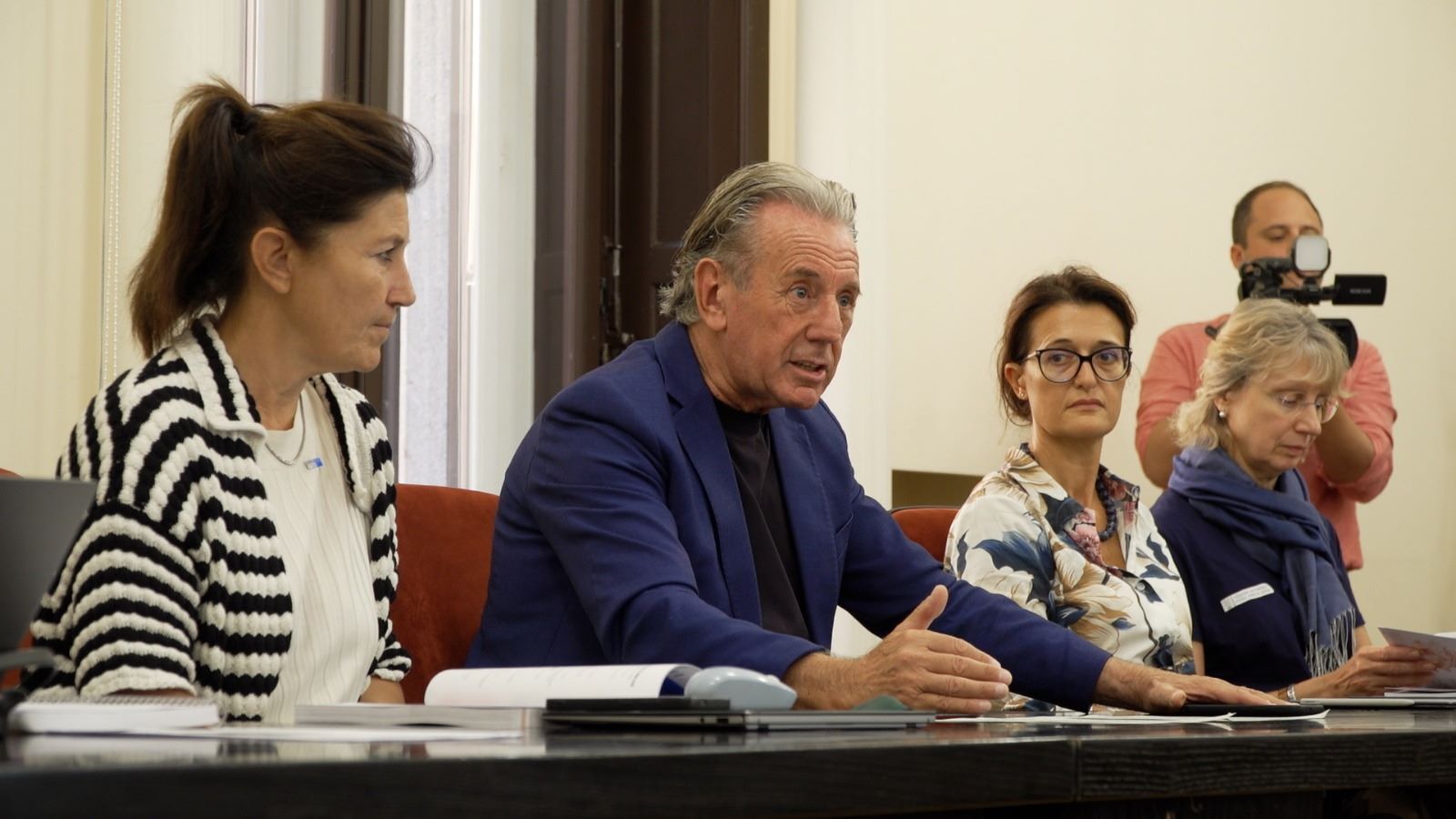 L'assessore Scoccimarro nel corso della presentazione