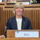 L'assessore alle Finanze Barbara Zilli in Consiglio regionale