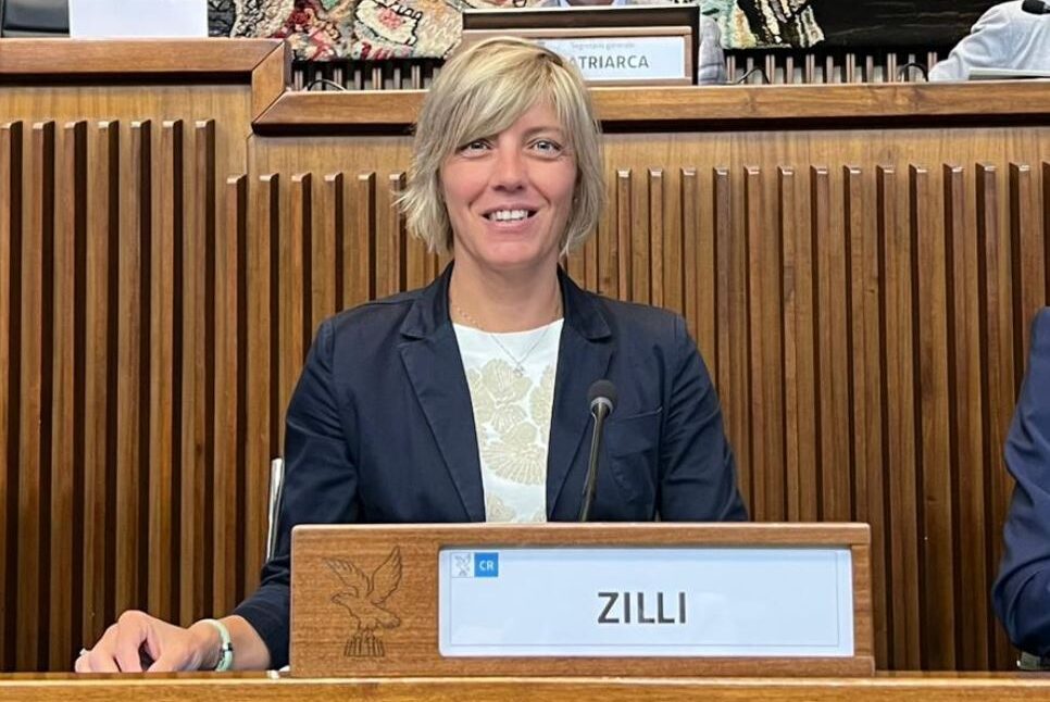 L'assessore alle Finanze Barbara Zilli in Consiglio regionale
