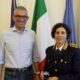 L'assessore regionale Pierpaolo Roberti insieme nuova direttrice della Scuola allievi agenti della Polizia di Stato, Giovanna Lori