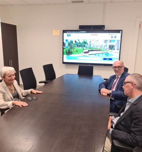 L'assessore regionale Riccardo Riccardi con il direttore generale del Cro Giuseppe Tonutti e la direttrice scientifica Silvia Franceschi