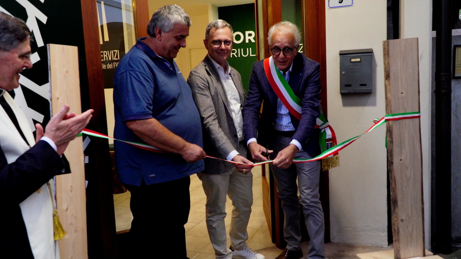 L'inaugurazione della nuova sede del Cluster forestale Fvg a Tolmezzo