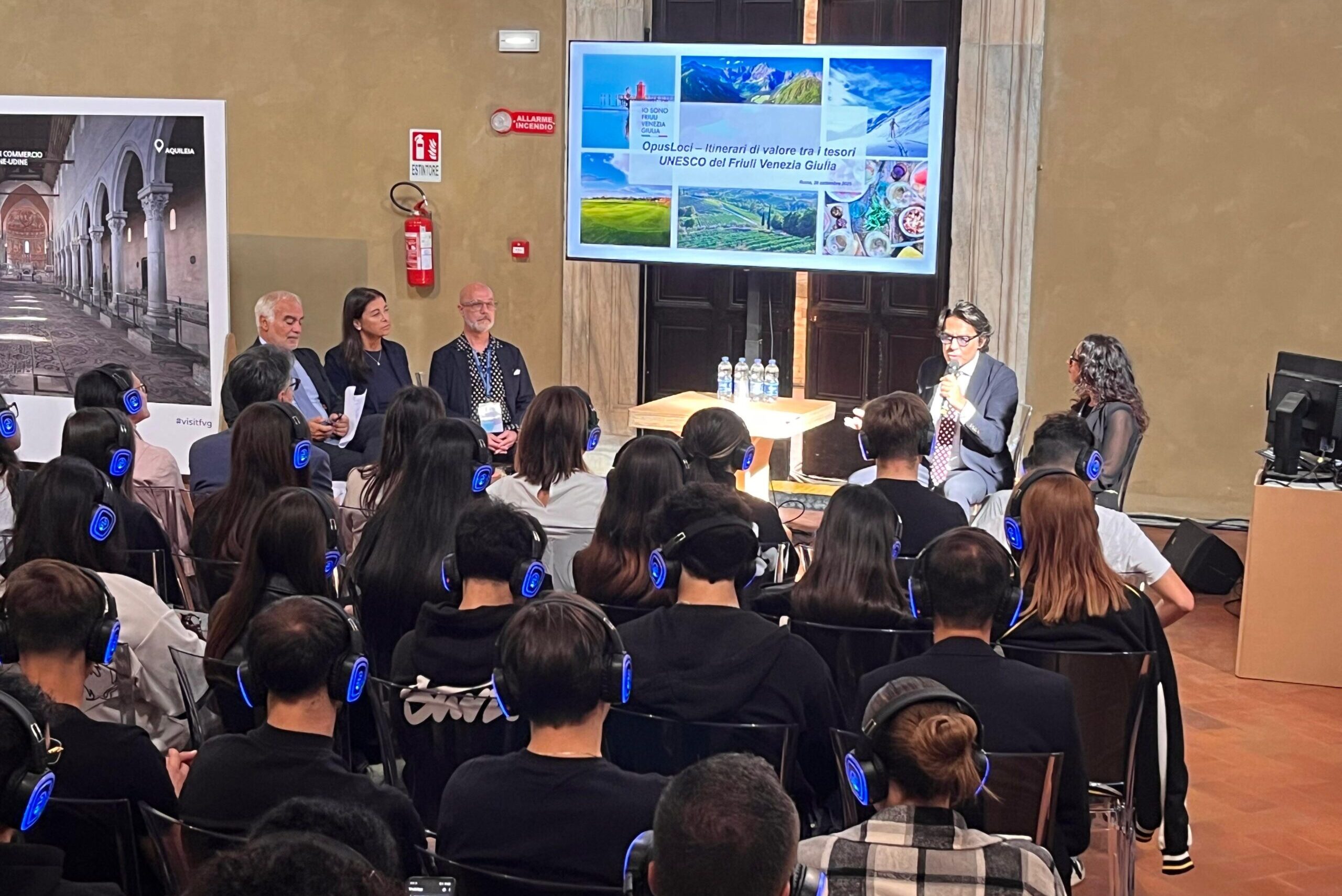 Un momento della presentazione a Roma