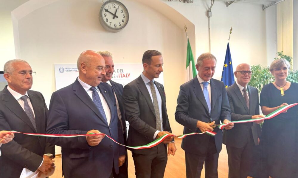 Il taglio del nastro per la Casa del Made in Italy di Trieste