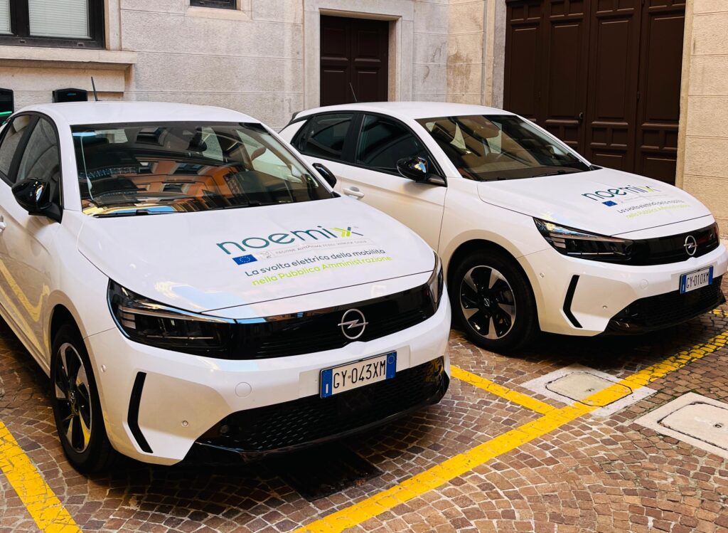 Alcuni dei veicoli messi a disposizione dal progetto Noemix
