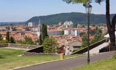 Vista di Gorizia dal parco del castello