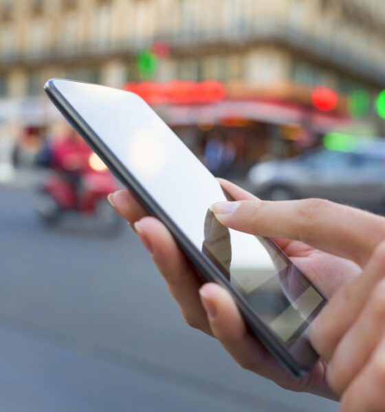 Utilizzo di app su smartphone
