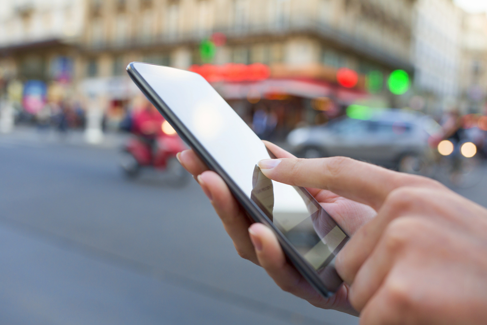 Utilizzo di app su smartphone