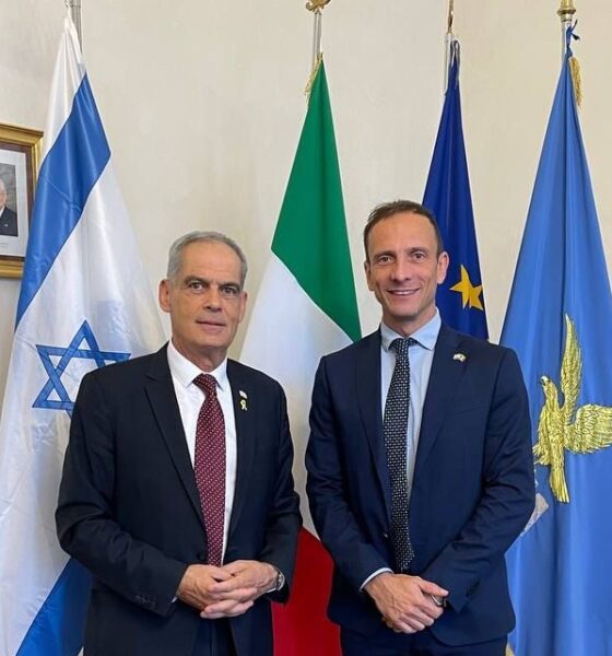 Il governatore Fedriga con l'ambasciatore israeliano Peled