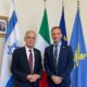 Il governatore Fedriga con l'ambasciatore israeliano Peled