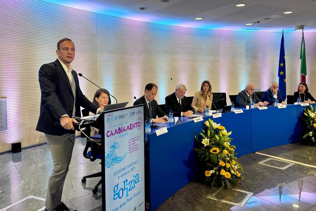 Il governatore del Friuli-Venezia Giulia Massimiliano Fedriga al Festival del Cambiamento