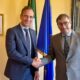 Il governatore Massimiliano Fedriga con l'ambasciatore d'Italia a Washington Marco Peronaci